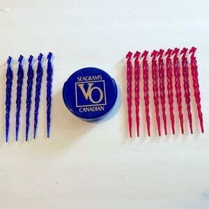 Vintage Seagrams 7 Swizzle sticks and Holder